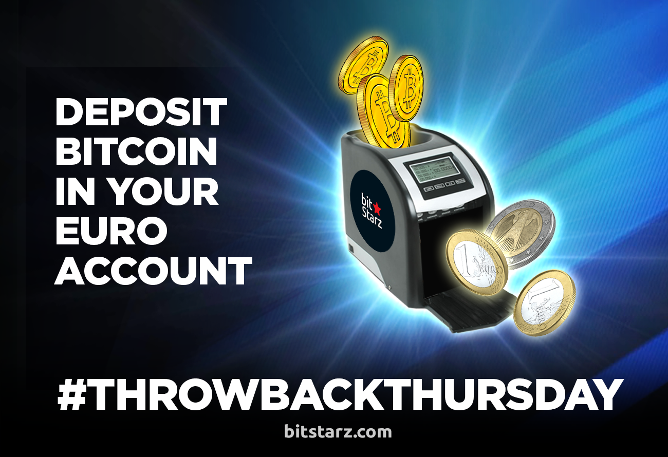 You Can Now Deposit Bitcoin and Play in Euro at BitStarz!