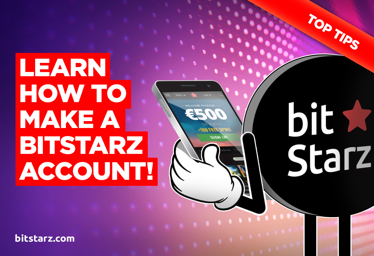 Bitstarz account creation interface