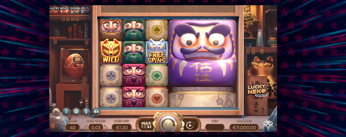 The Gigantic Lucky Neko Gigablox Slot Says Go Big or Go Home!
