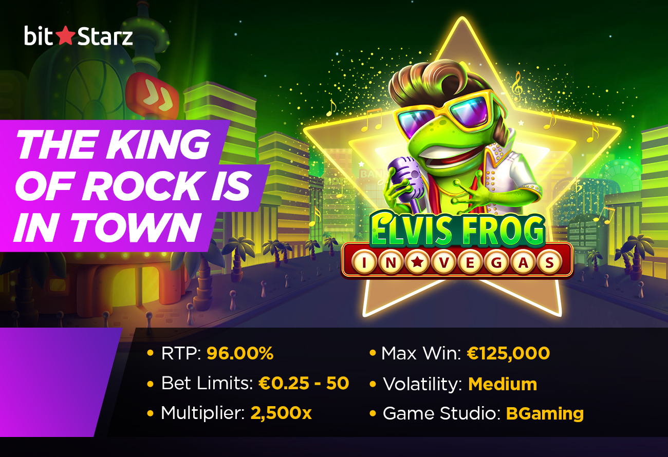 Elvis Frog in Vegas will teach you how to boogie with big wins