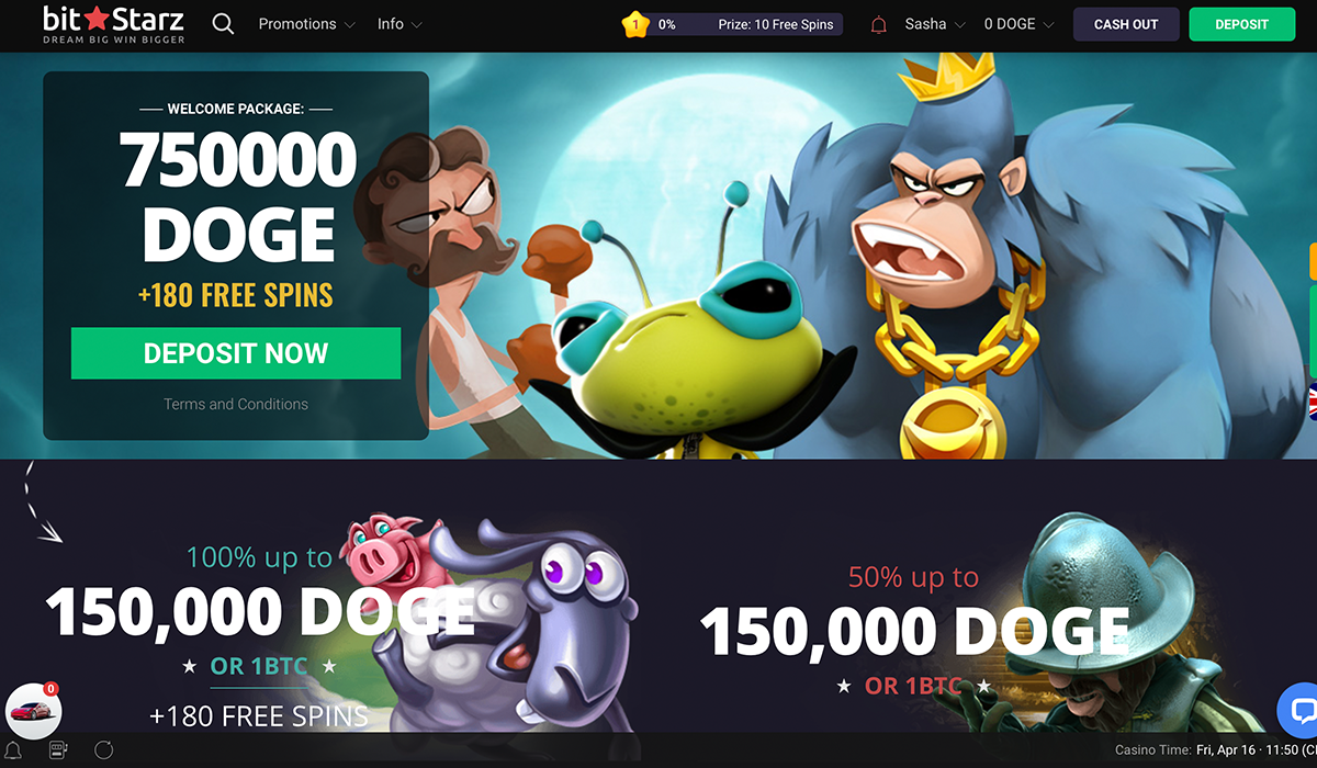 Example of meme coin casino. Source: BitStarz