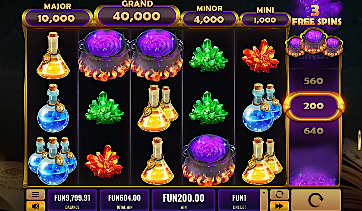 Whip up a super elixir for riches and rewards in Jackpot Lab slot