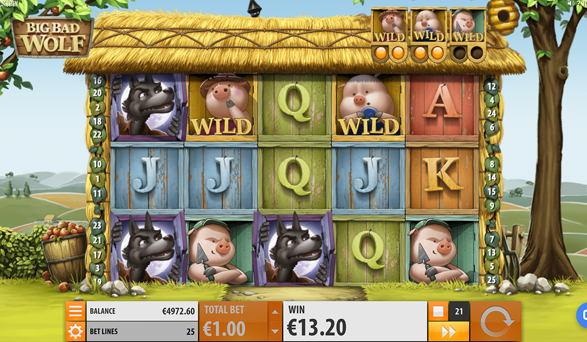 Three little pigs go wild for wins in Big Bad Wolf slot