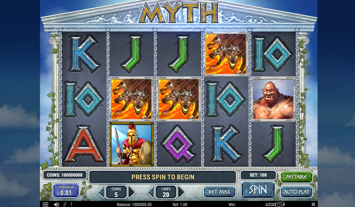 Face your fears (and the fast cash) in Myth slot!