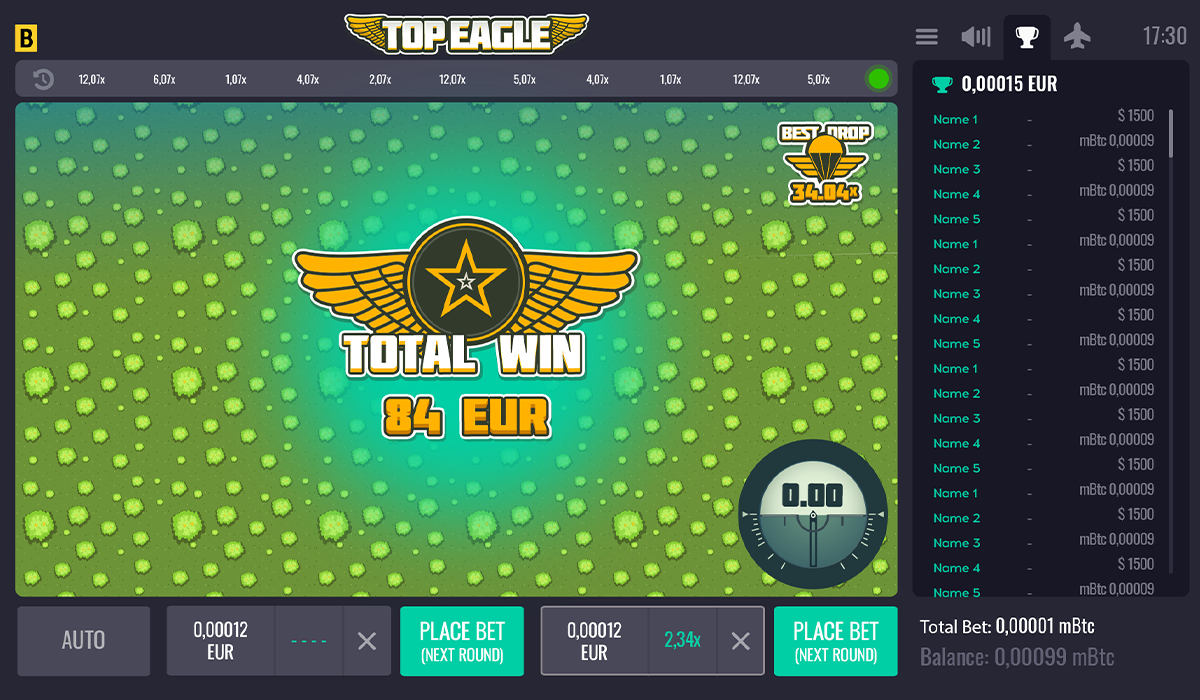 Jump Out On Time Or Crash And Burn In Top Eagle Slot