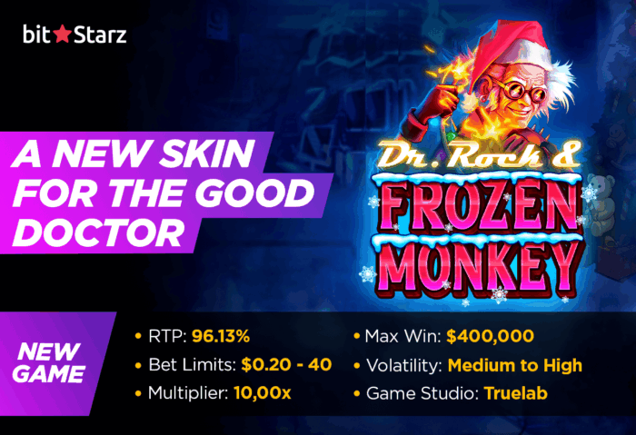 Madness is Feeling Festive in the Dr. Rock & Frozen Monkey Slot